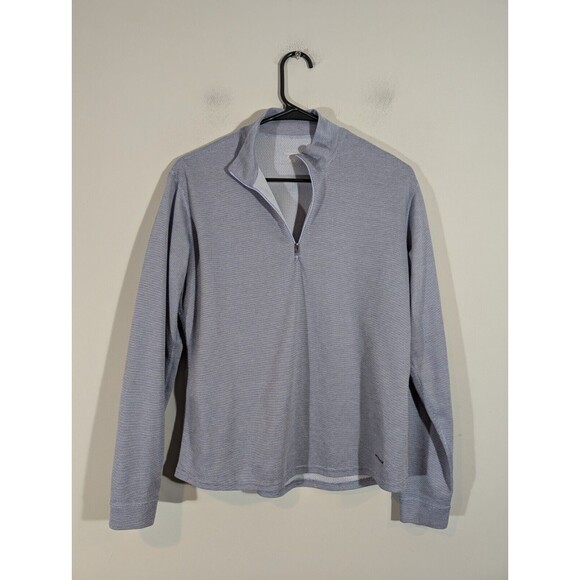 Patagonia Pullover Women M Light Blue Capilene 1/2 Zip Baselayer Athletic Top - Picture 1 of 6